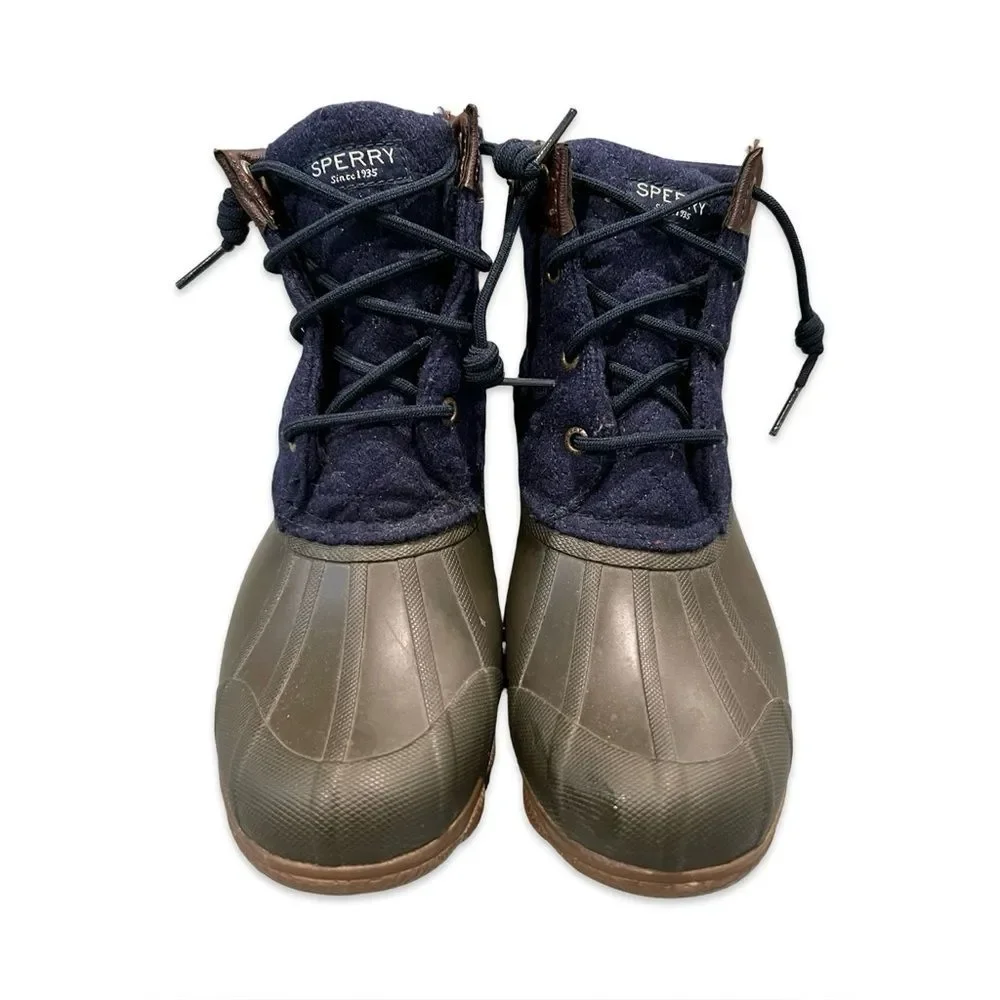 Sperry Classic Quilted Wool Rubber Duck Boots Women’s 7.5